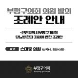 인천광역시부평구 제1형 당뇨병 환자 지원에 관한 조례안 2025-06-13 대표이미지